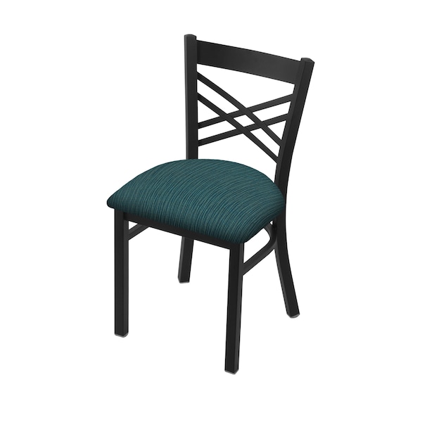 620 Catalina 18" Chair with Black Wrinkle Finish and Graph Tidal Seat